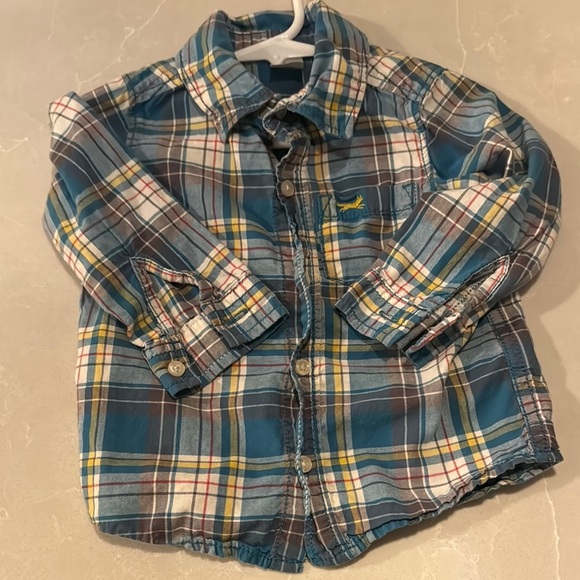 5 18M boys button-up bundle- wrangler, chaps and more - Picture 8 of 11